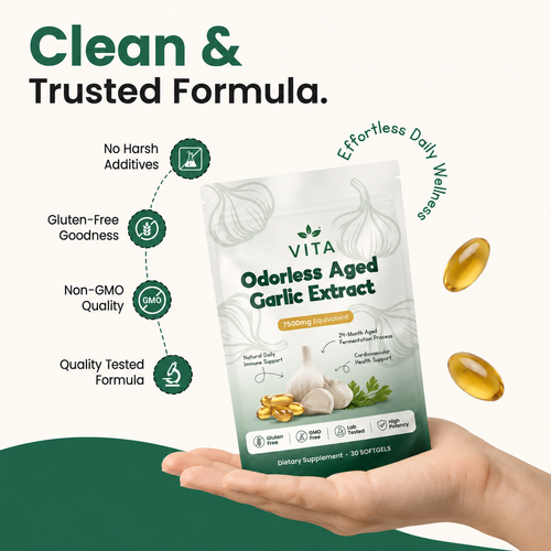 VITA Odorless Aged Garlic Extract 7500mg